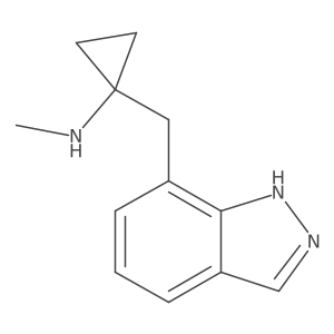 1-[(1H-indazol-7-yl)methyl]-N-methylcyclopropan-1-amine Structure