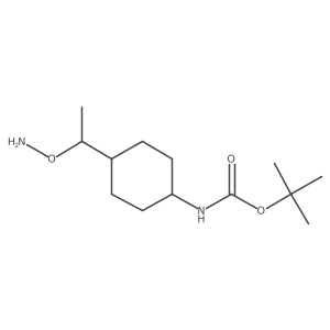 tert-butyl N-{4-[1-(aminooxy)ethyl]cyclohexyl}carbamate Structure