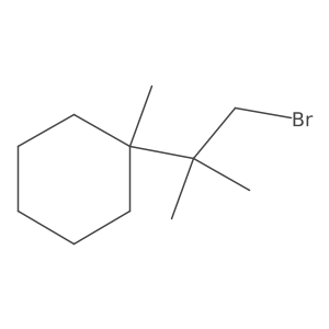 1-(1-Bromo-2-methylpropan-2-yl)-1-methylcyclohexane Structure