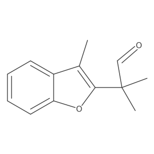 2-Methyl-2-(3-methyl-1-benzofuran-2-yl)propanal Structure