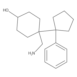 4-(Aminomethyl)-4-(1-phenylcyclopentyl)cyclohexan-1-ol Structure