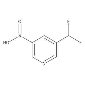 5-(Difluoromethyl)pyridine-3-sulfinic acid结构式