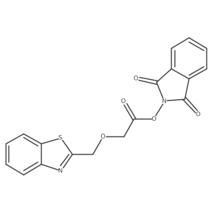 1,3-dioxo-2,3-dihydro-1H-isoindol-2-yl 2-[(1,3-benzothiazol-2-yl)methoxy]acetate结构式