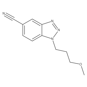 1-(3-methoxypropyl)-1H-1,2,3-benzotriazole-5-carbonitrile Structure