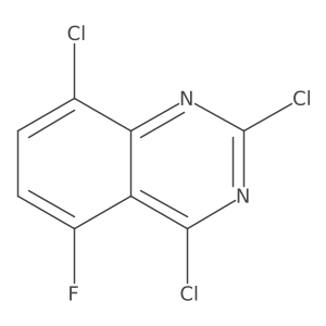 2,4,8-Trichloro-5-fluoroquinazoline结构式