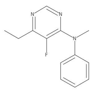 6-Ethyl-5-fluoro-N-methyl-N-phenylpyrimidin-4-amine Structure