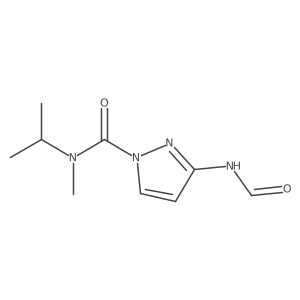 3-Formamido-N-isopropyl-N-methyl-1-pyrazole carboxamide Structure