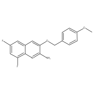 6,8-Difluoro-3-((4-methoxybenzyl)oxy)quinolin-2-amine结构式
