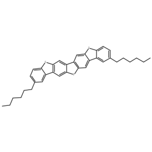 2,11-Dihexyldibenzo[b,ba(2)]thieno[2,3-f:5,4-fa(2)]bis[1]benzothiophene结构式