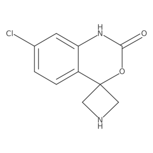 7'-Chloro-1',2'-dihydrospiro[azetidine-3,4'-[3,1]benzoxazine]-2'-one Structure