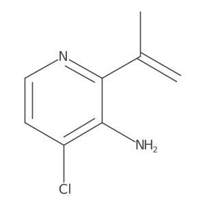 4-Chloro-2-(1-methylethenyl)-3-pyridinamine结构式