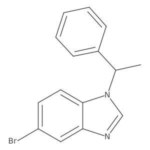 5-Bromo-1-(1-phenylethyl)-1H-benzo[d]imidazole结构式