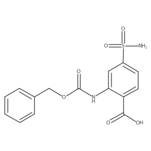 2-{[(Benzyloxy)carbonyl]amino}-4-sulfamoylbenzoic acid结构式