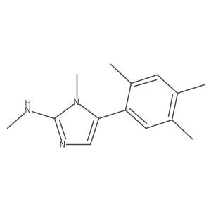 N,1-dimethyl-5-(2,4,5-trimethylphenyl)-1H-Imidazol-2-amine结构式
