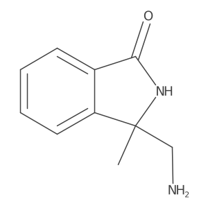 3-(aminomethyl)-3-methyl-2,3-dihydro-1H-isoindol-1-one结构式