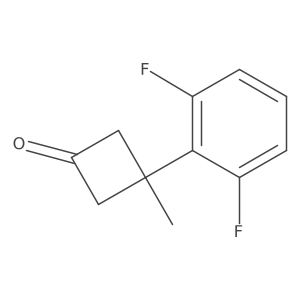 3-(2,6-Difluorophenyl)-3-methylcyclobutan-1-one Structure