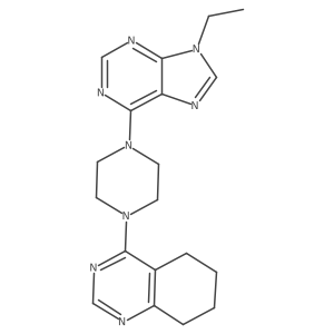 4-[4-(9-ethyl-9H-purin-6-yl)piperazin-1-yl]-5,6,7,8-tetrahydroquinazoline结构式