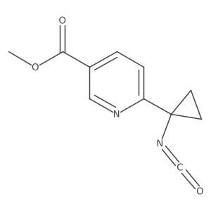 Methyl 6-(1-isocyanatocyclopropyl)pyridine-3-carboxylate结构式
