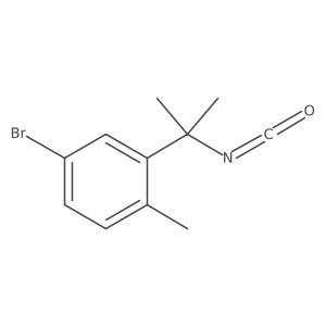 4-Bromo-2-(2-isocyanatopropan-2-yl)-1-methylbenzene结构式