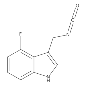 4-fluoro-3-(isocyanatomethyl)-1H-indole Structure