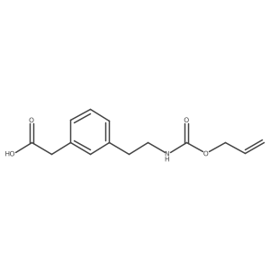 2-[3-(2-{[(Prop-2-en-1-yloxy)carbonyl]amino}ethyl)phenyl]acetic acid结构式