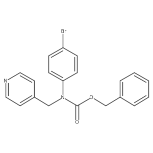 benzyl N-(4-bromophenyl)-N-[(pyridin-4-yl)methyl]carbamate Structure