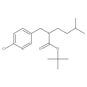 tert-butyl N-[(6-chloropyridin-3-yl)methyl]-N-(3-methylbutyl)carbamate结构式