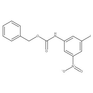 benzyl N-(3-iodo-5-nitrophenyl)carbamate结构式