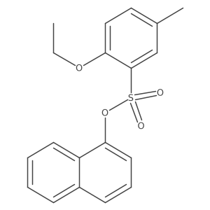 Naphthalen-1-yl 2-ethoxy-5-methylbenzenesulfonate Structure
