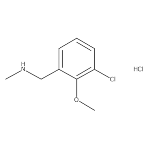 [(3-Chloro-2-methoxyphenyl)methyl](methyl)amine hydrochloride Structure