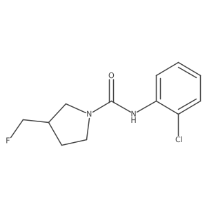 N-(2-chlorophenyl)-3-(fluoromethyl)pyrrolidine-1-carboxamide Structure