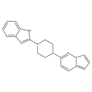 2-(4-{imidazo[1,2-b]pyridazin-6-yl}piperazin-1-yl)-1H-1,3-benzodiazole Structure