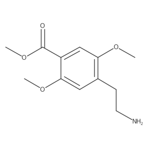 Methyl 4-(2-aminoethyl)-2,5-dimethoxybenzoate结构式