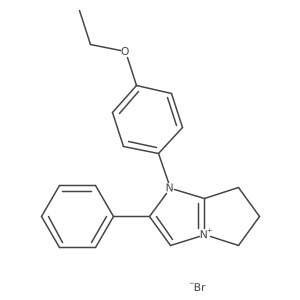1-(4-ethoxyphenyl)-2-phenyl-6,7-dihydro-5H-pyrrolo[1,2-a]imidazol-1-ium bromide结构式