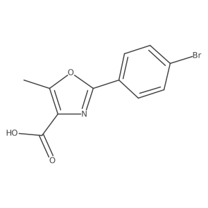 2-(4-Bromophenyl)-5-methyloxazole-4-carboxylic acid Structure