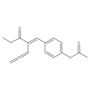 Methyl (2Z)-3-[4-(acetyloxy)phenyl]-2-azido-2-propenoate结构式