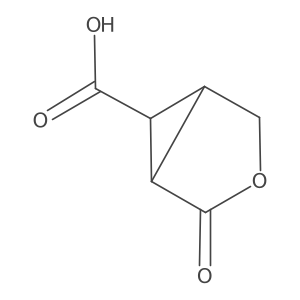 2-Oxo-3-oxabicyclo[3.1.0]hexane-6-carboxylic acid结构式