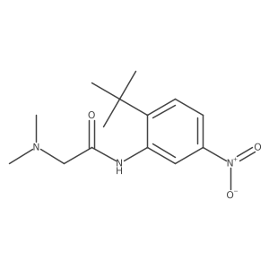 N-(2-tert-butyl-5-nitrophenyl)-2-(dimethylamino)acetamide结构式