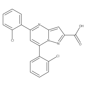5,7-Bis(2-chlorophenyl)pyrazolo[1,5-a]pyrimidine-2-carboxylic acid Structure