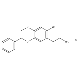 Benzeneethanamine,2-bromo-4-methoxy-5-(phenylmethoxy)-,hydrochloride Structure
