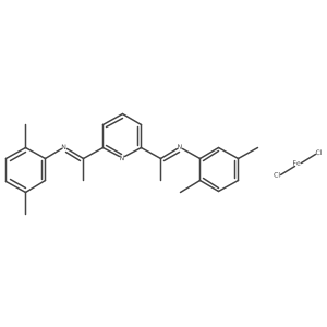 {2,6-Bis[1-(N-2,5-dimethylphenylimino)ethyl]pyridine}-iron(II)-dichloride结构式