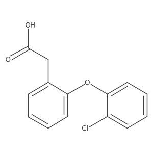 2-(2-(2-Chlorophenoxy)phenyl)acetic acid结构式
