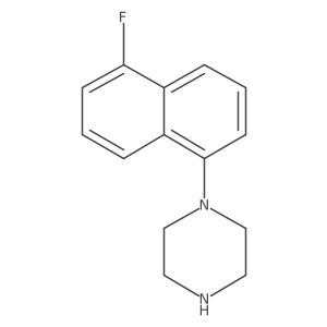 1-(5-Fluoronaphthalen-1-yl)piperazine结构式