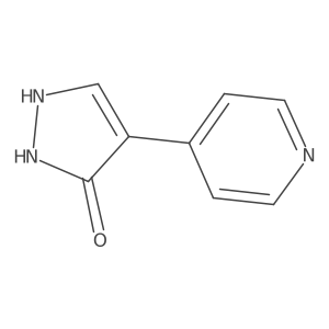 4-Pyridin-4-yl-1,2-dihydropyrazol-3-one结构式