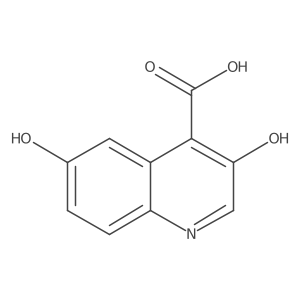 3,6-dihydroxyquinoline-4-carboxylic acid结构式