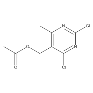5-Pyrimidinemethanol, 2,4-dichloro-6-methyl-, 5-acetate结构式