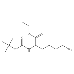 (S)-Ethyl 6-amino-2-((tert-butoxycarbonyl)amino)hexanoate Structure