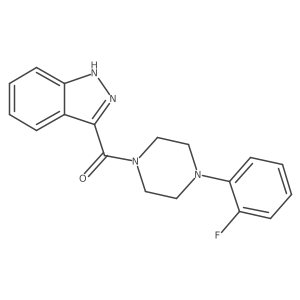3-[4-(2-fluorophenyl)piperazine-1-carbonyl]-1H-indazole Structure