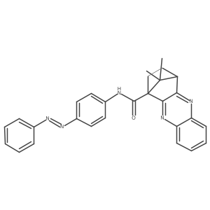 1,4-Methanophenazine-1(2H)-carboxamide, 3,4-dihydro-11,11-dimethyl-N-[4-(2-phenyldiazenyl)phenyl]- Structure
