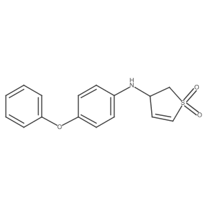3-((4-Phenoxyphenyl)amino)-2,3-dihydrothiophene 1,1-dioxide结构式